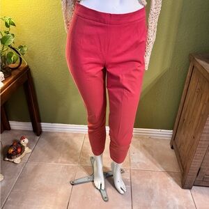 J. Crew Pink Cropped Ankle Pants